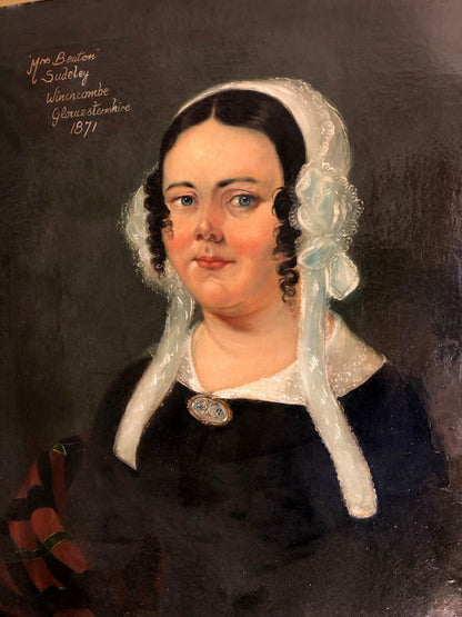 Portrait of a Mrs Beaton of Sudeley, Winchcombe, Gloucestershire