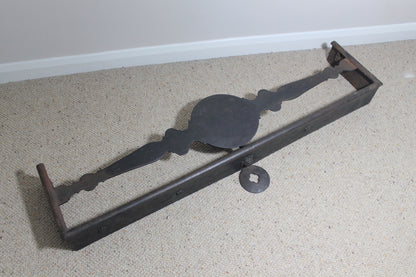 Rare Scottish blacksmith made fireside fender by Joseph Heughan of Auchencairn