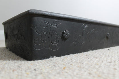 Rare Scottish blacksmith made fireside fender by Joseph Heughan of Auchencairn