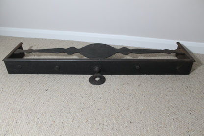 Rare Scottish blacksmith made fireside fender by Joseph Heughan of Auchencairn