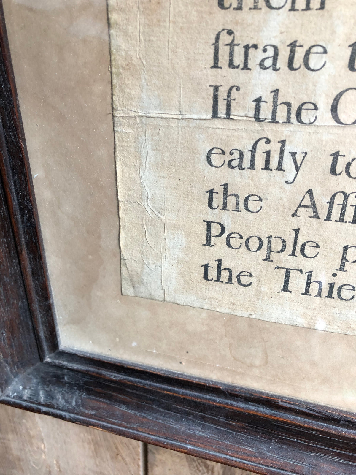 Extremely rare original 18th century English pickpocket notice