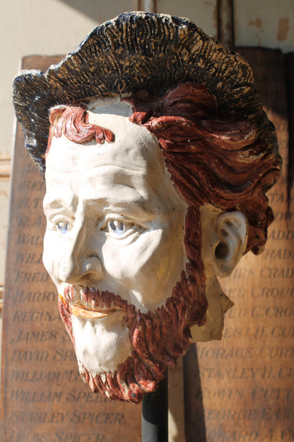 19th century French ceramic head fragment