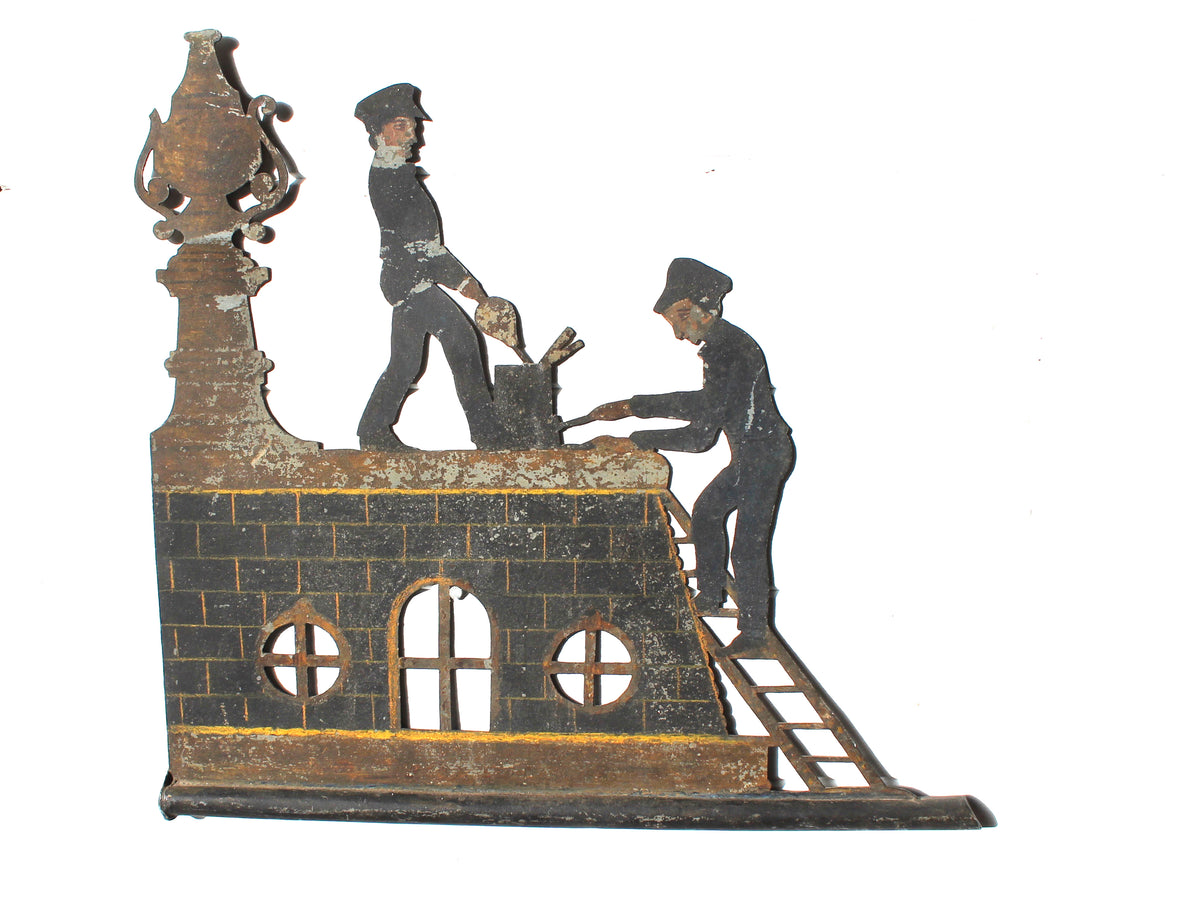 19th Frenc zinc weathervane in the original paint