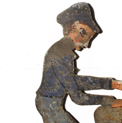 19th Frenc zinc weathervane in the original paint