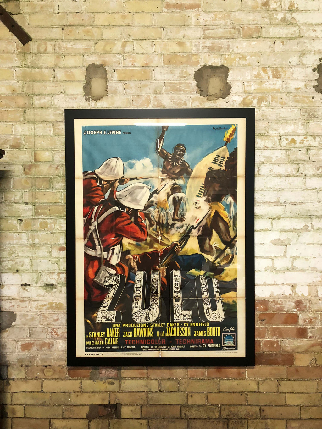 Large original 'Zulu' movie poster