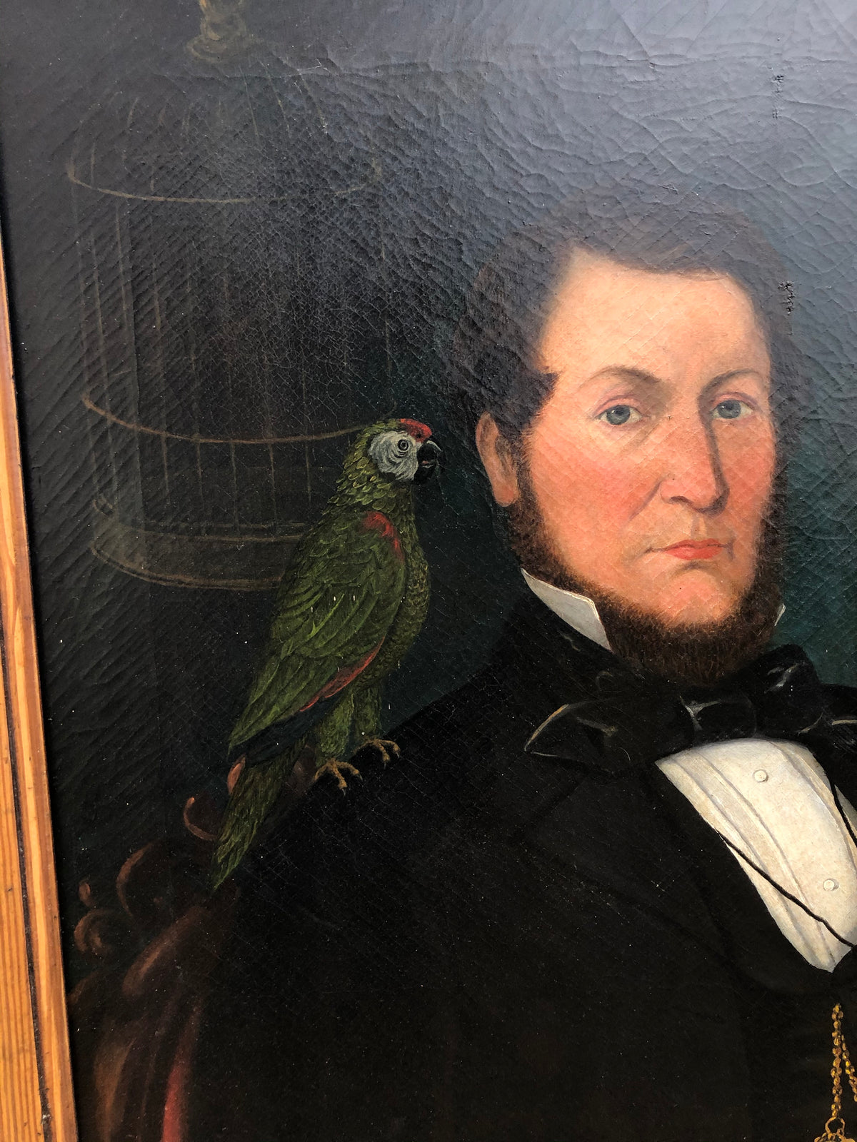 A large pair of portraits of a ship's captain and his wife