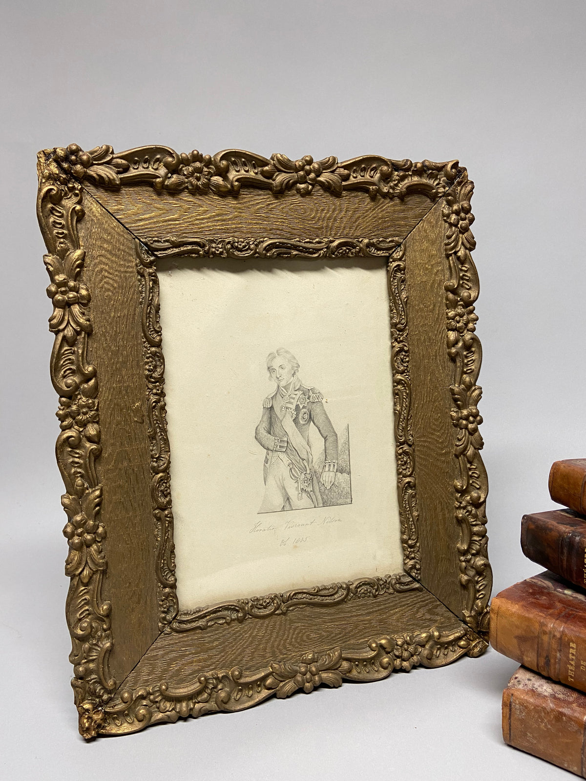 An original pencil drawing of Admiral Viscount Nelson, by William Thompson 20th December 1832