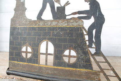 19th Frenc zinc weathervane in the original paint