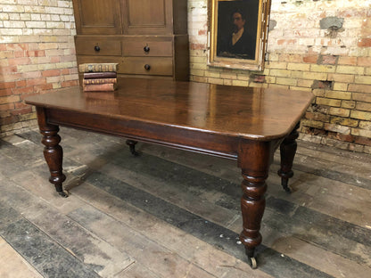 19th c Welsh oak kitchen table