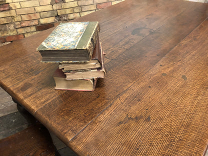 19th c Welsh oak kitchen table
