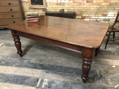 19th c Welsh oak kitchen table