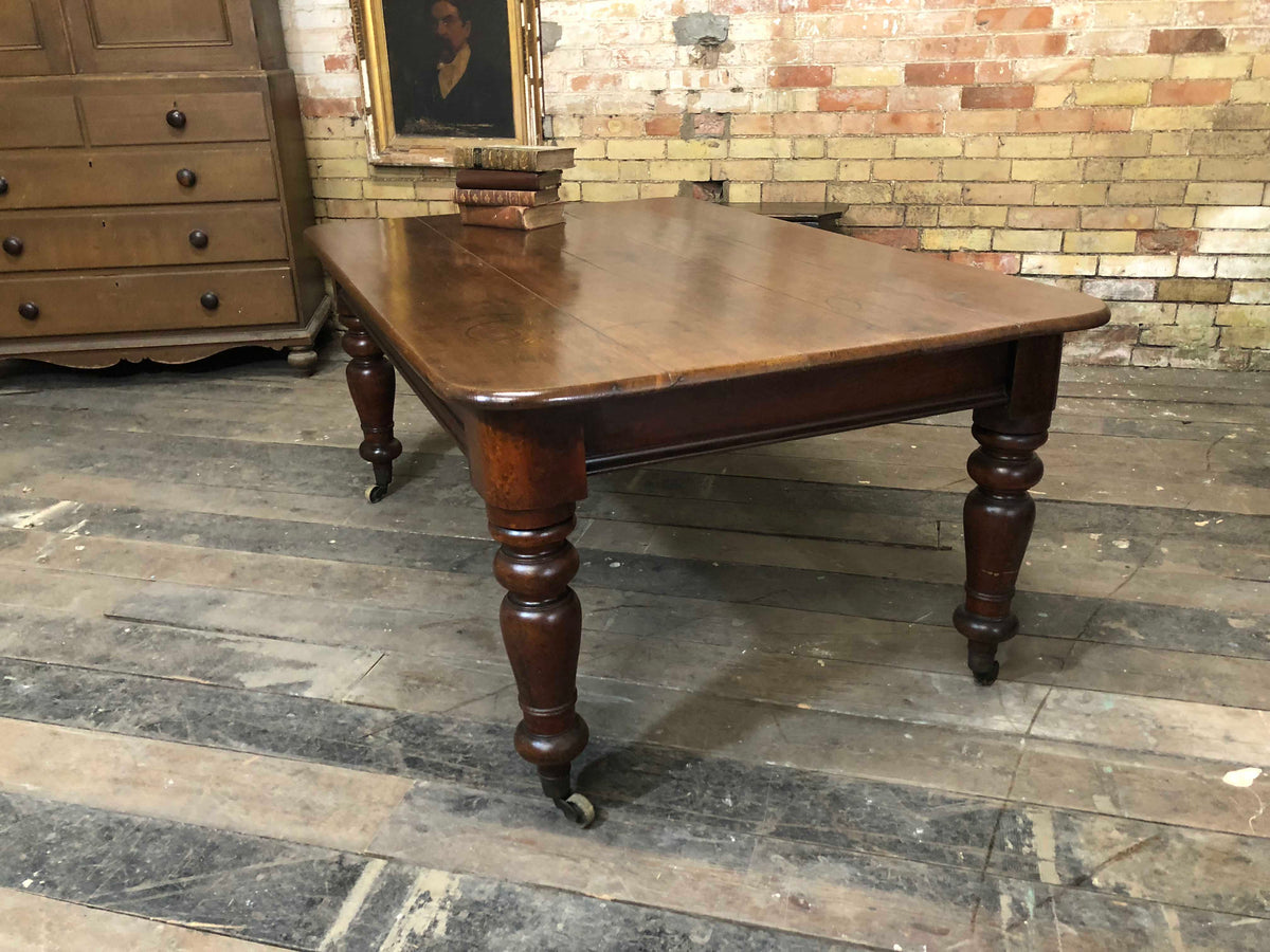 19th c Welsh oak kitchen table