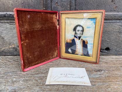 Miniature of a Royal Navy ship's captain by Charles Foot Tayler c. 1820