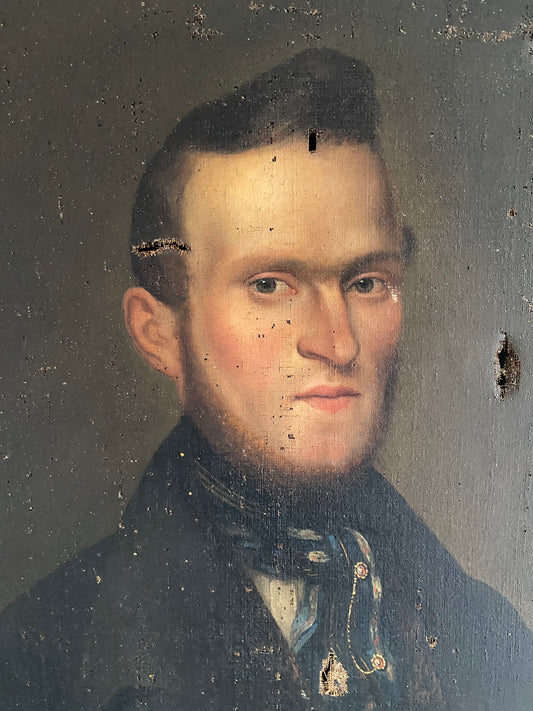 19th century French school portrait of a gentleman