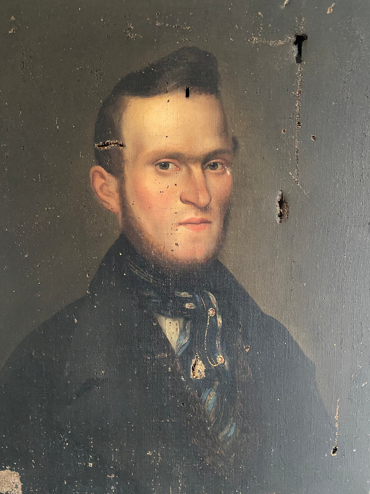19th century French school portrait of a gentleman