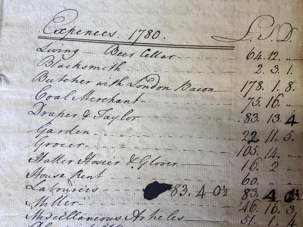 A pair of Georgian ledgers from Scottow in Norfolk