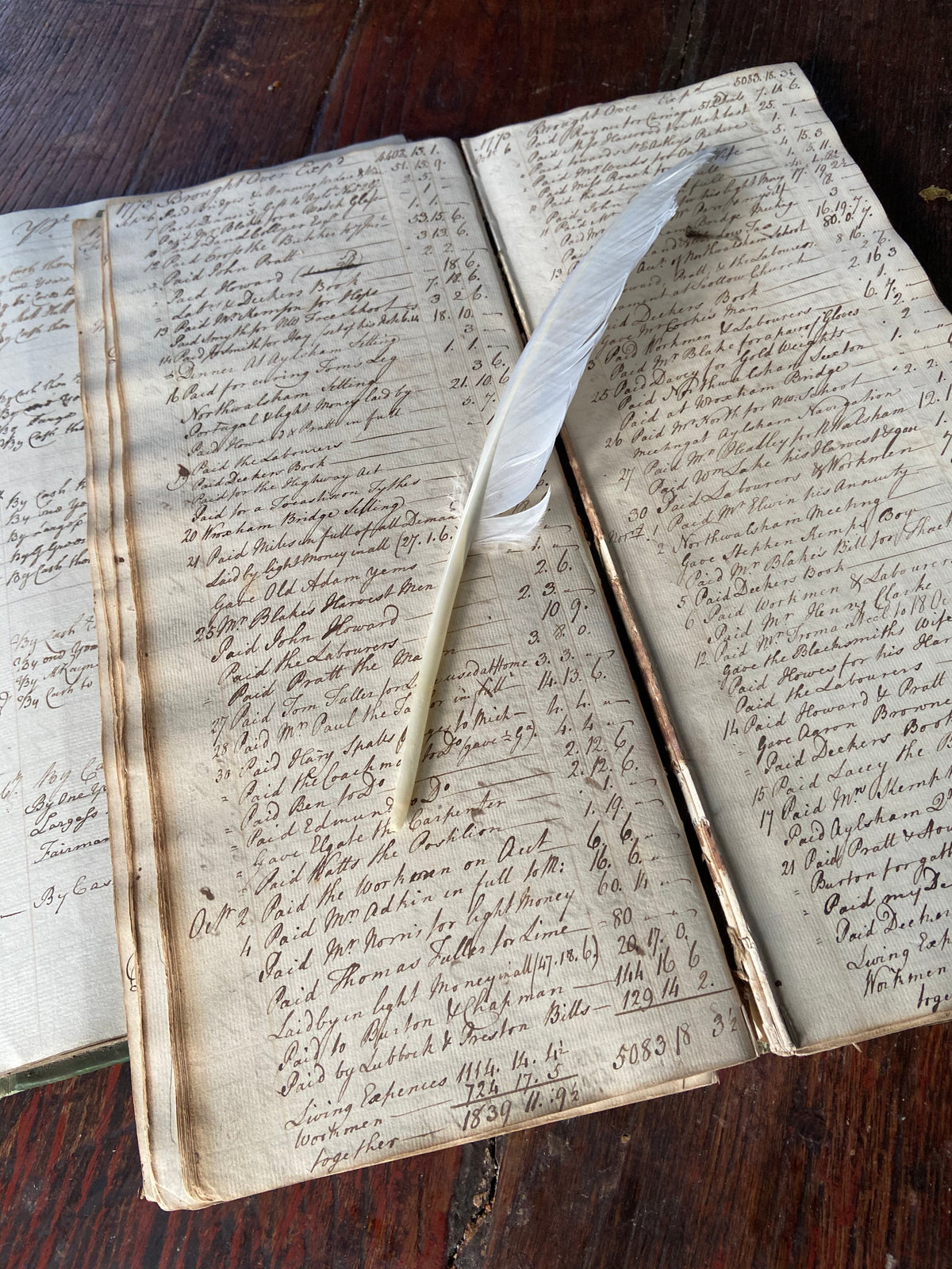 A pair of Georgian ledgers from Scottow in Norfolk