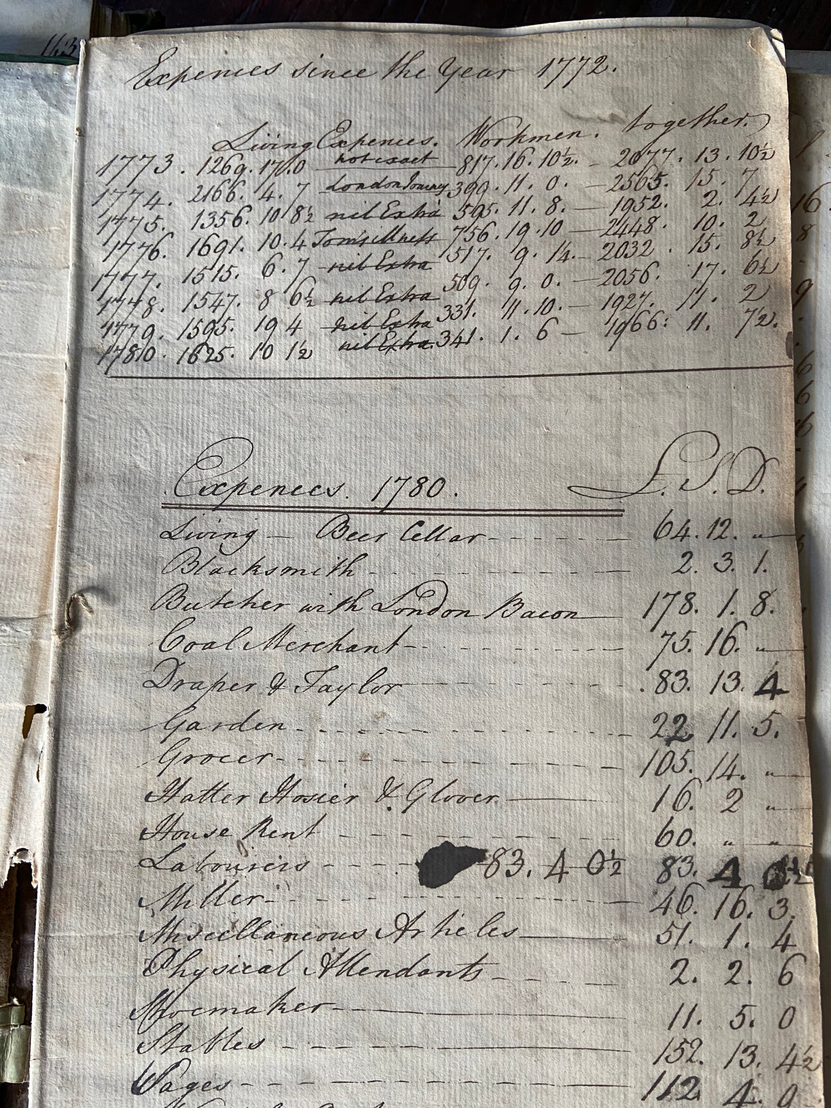 A pair of Georgian ledgers from Scottow in Norfolk