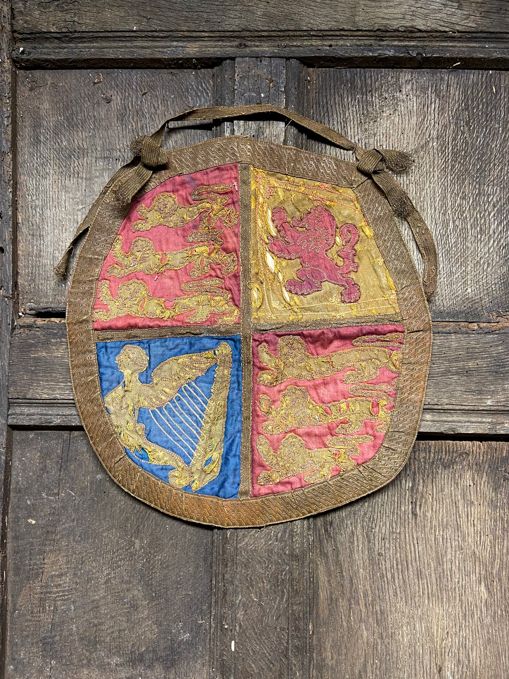 An early 19th century embroidered Royal Standard