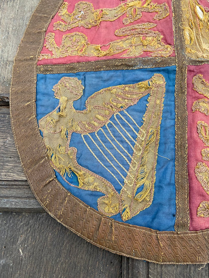 An early 19th century embroidered Royal Standard