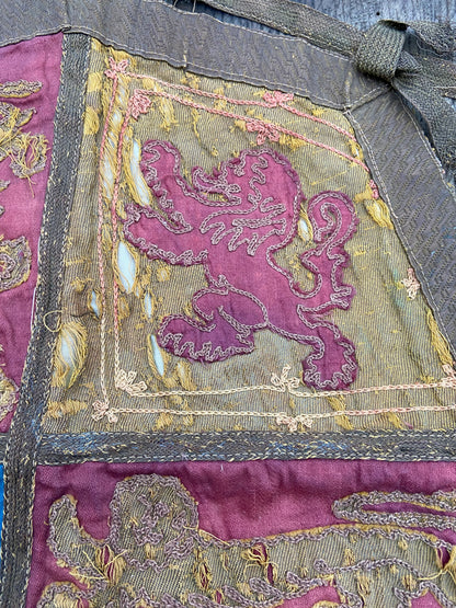An early 19th century embroidered Royal Standard