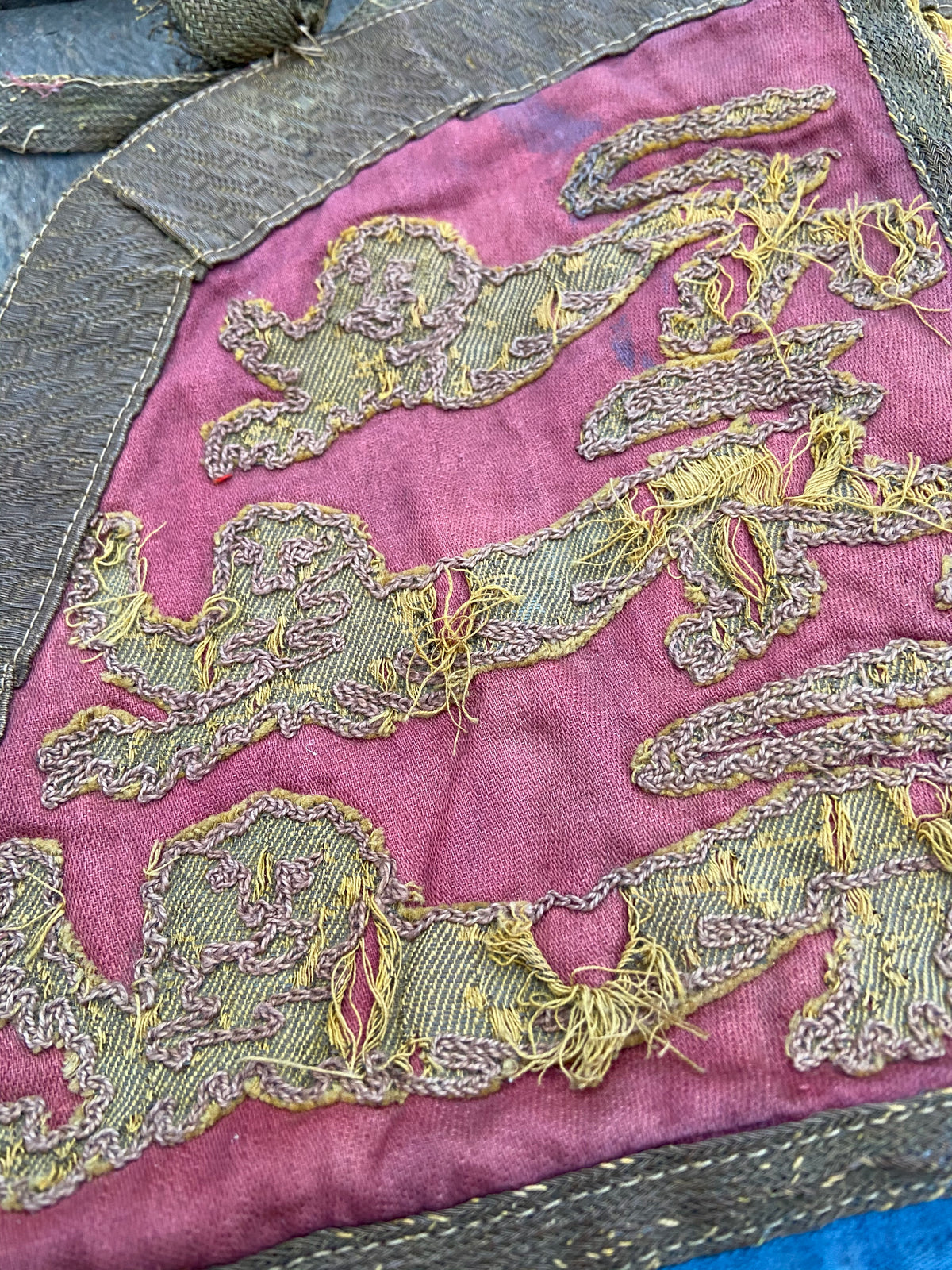 An early 19th century embroidered Royal Standard