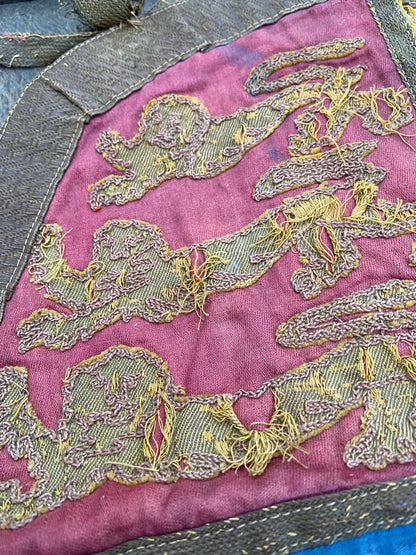 An early 19th century embroidered Royal Standard
