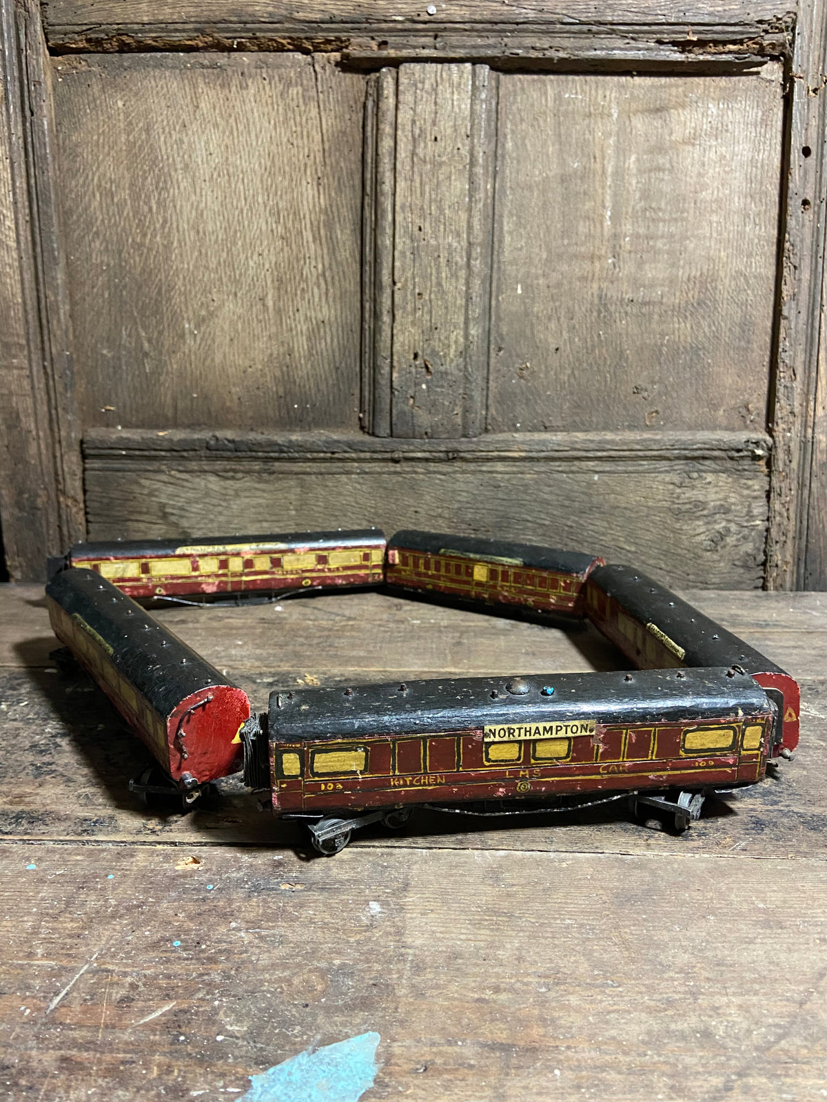 1920s scratch built model LMS train carriages