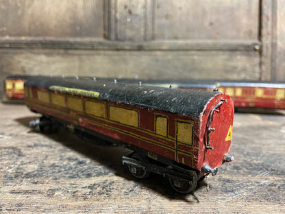 1920s scratch built model LMS train carriages
