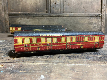 1920s scratch built model LMS train carriages