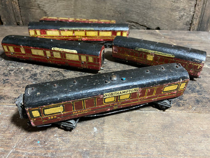 1920s scratch built model LMS train carriages