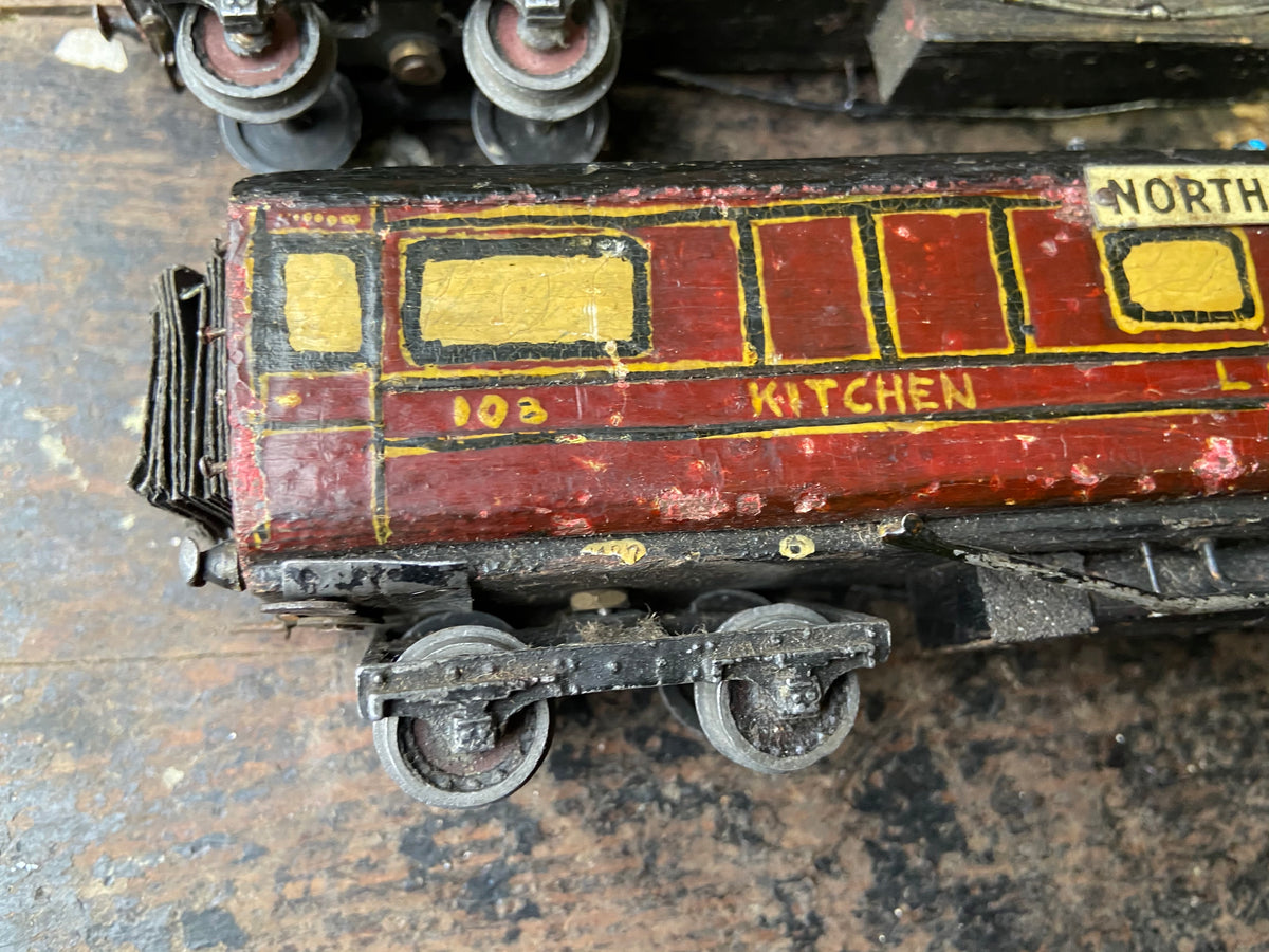 1920s scratch built model LMS train carriages