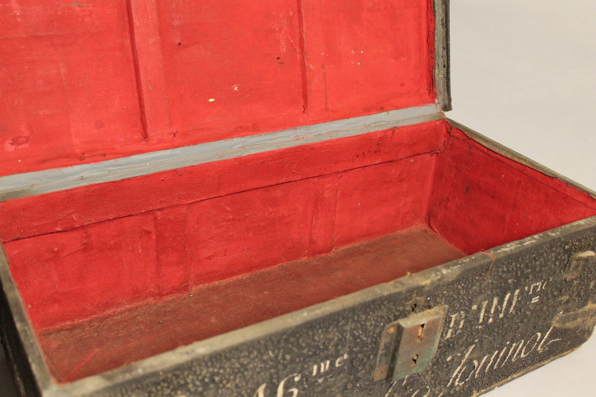 A pair of Lt Colonel Jouinot's travelling trunks