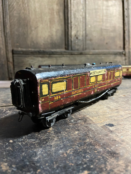 1920s scratch built model LMS train carriages