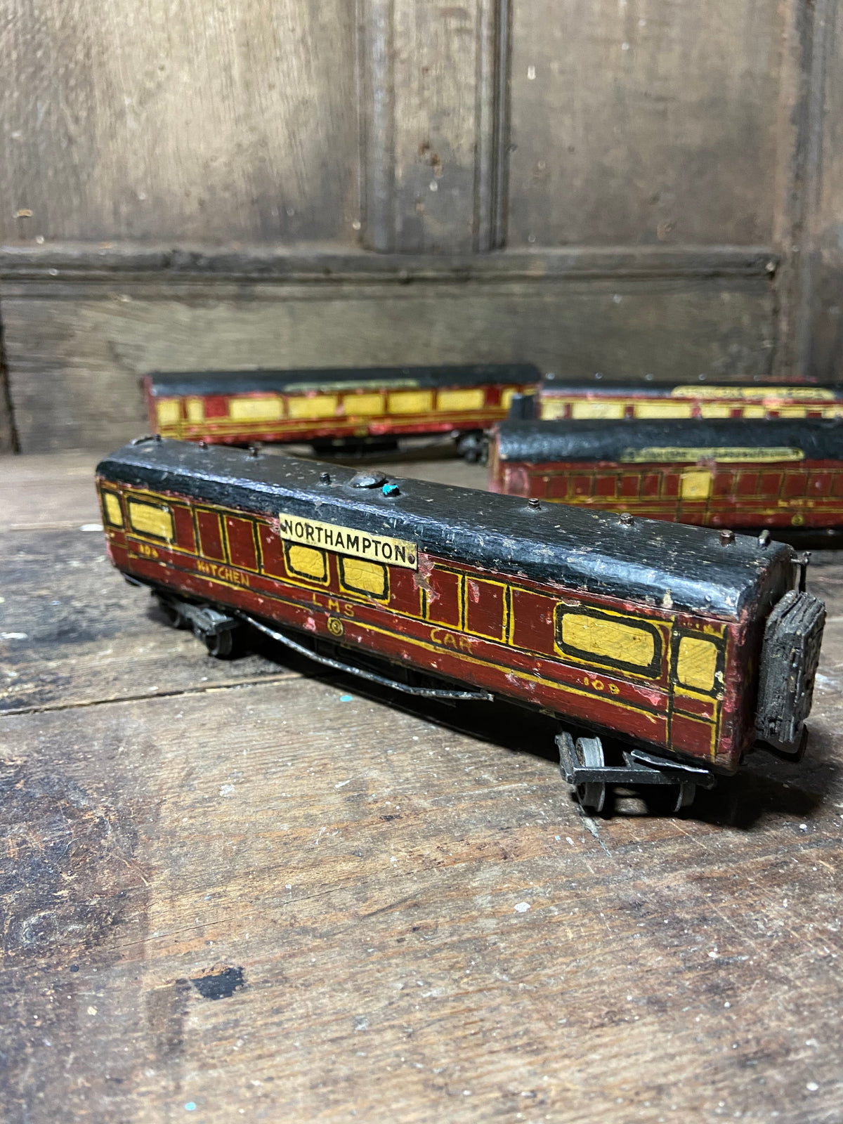 1920s scratch built model LMS train carriages