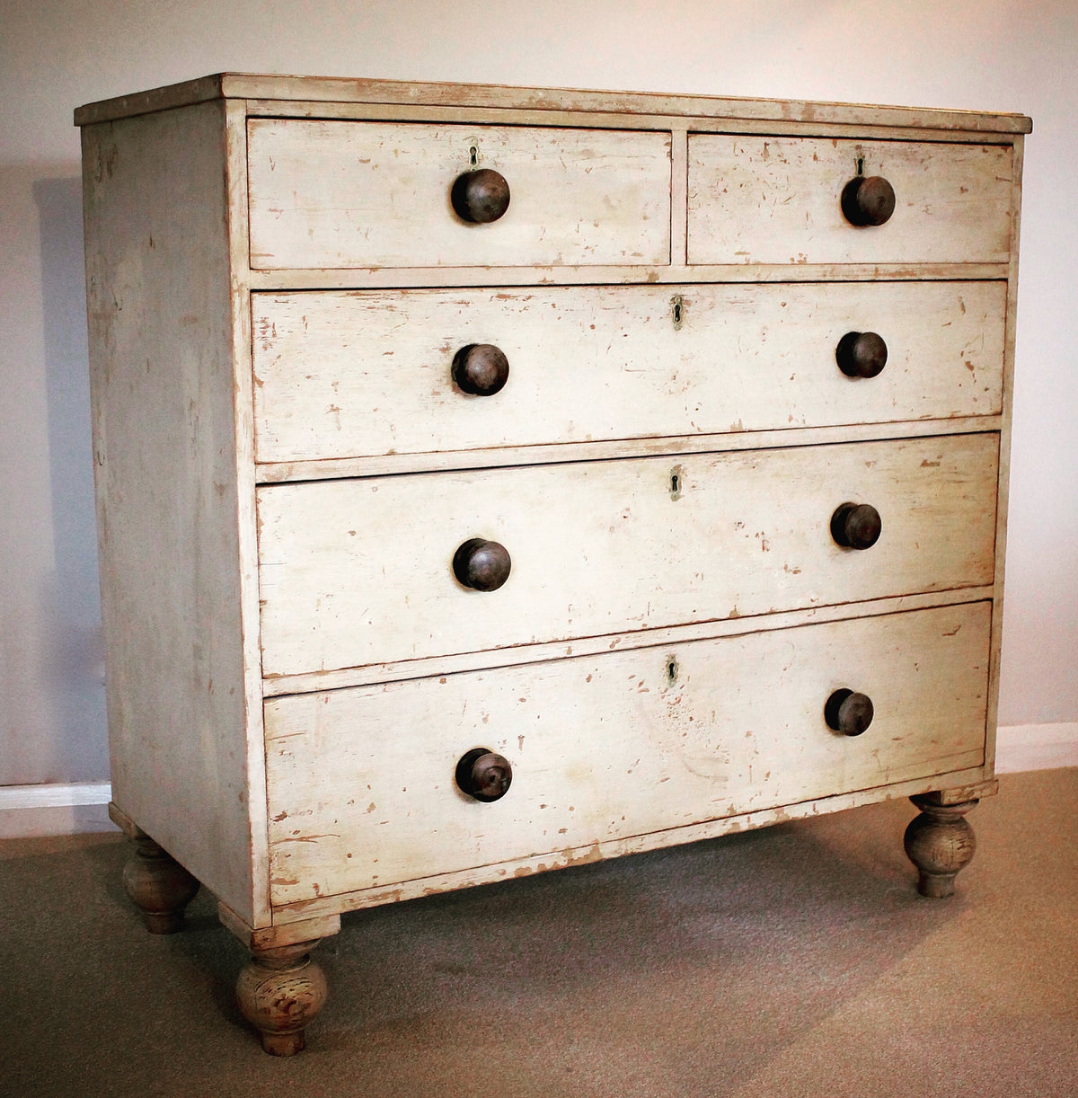 19thc English chest of drawers stamped 'Earl of Stamford'