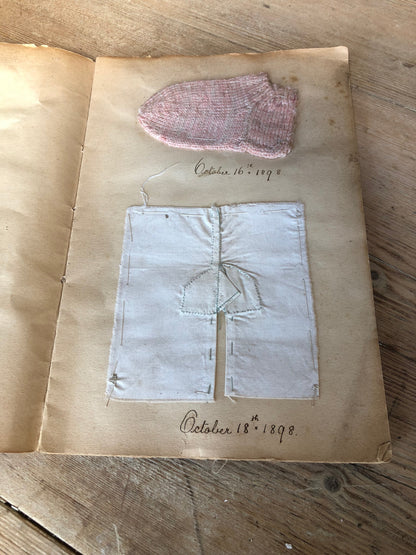 Olive Smith's 19th century needlework sample book