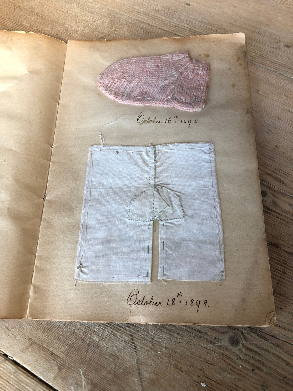 Olive Smith's 19th century needlework sample book