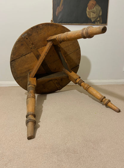 19th c pine cricket table
