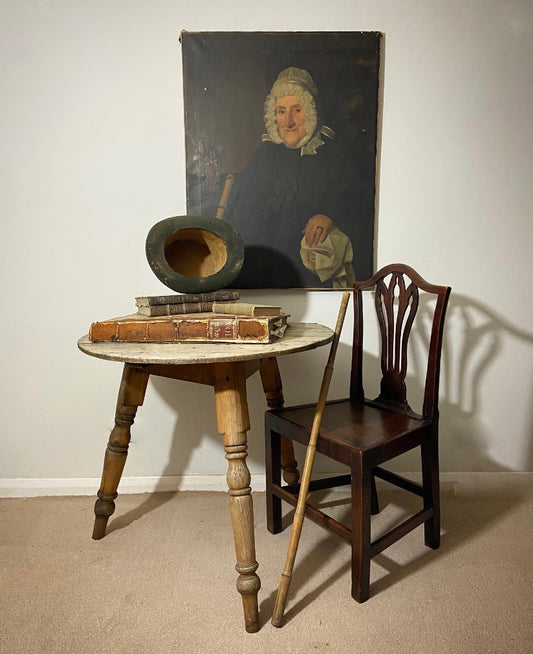 19th c pine cricket table