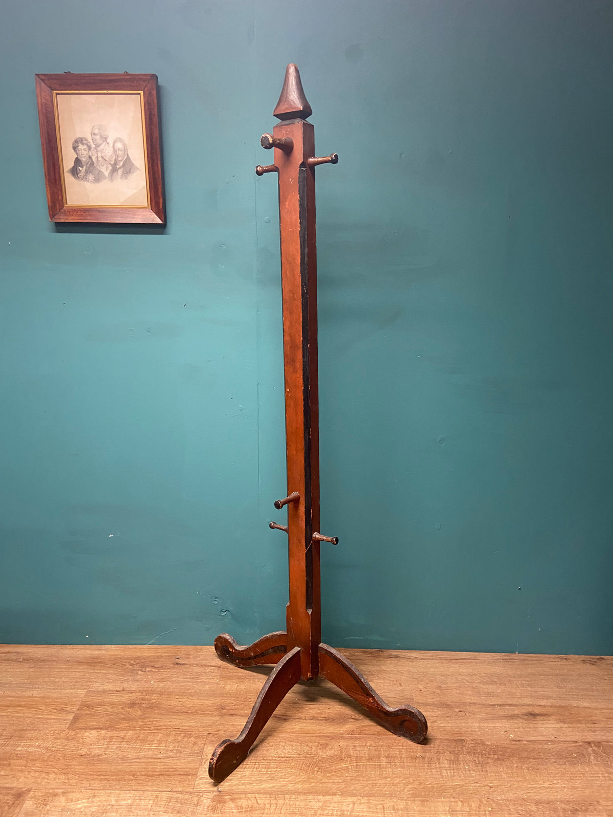 19th century hat and coat stand in the original paint