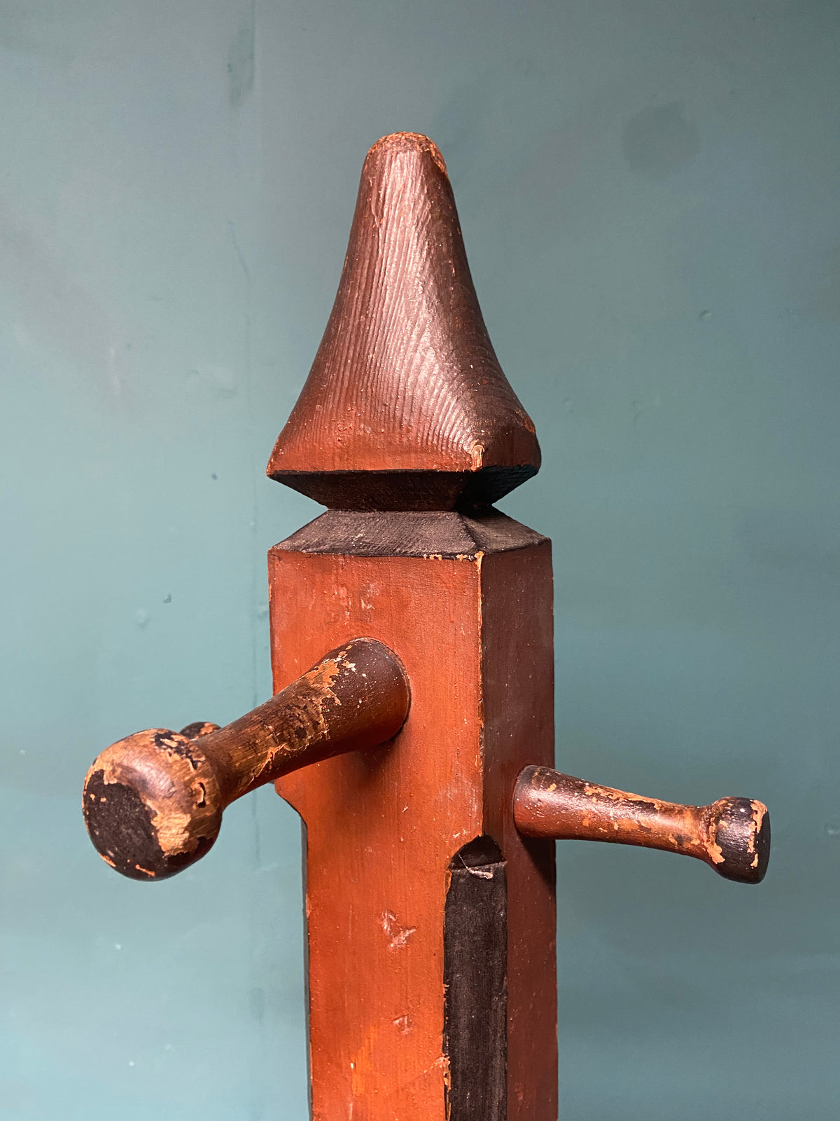19th century hat and coat stand in the original paint