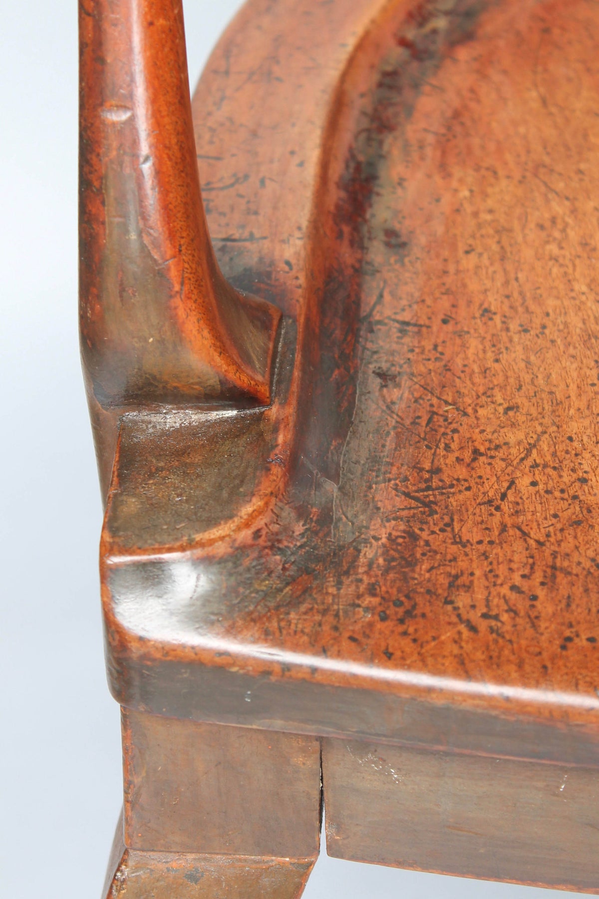 19th century English mahogany library chair