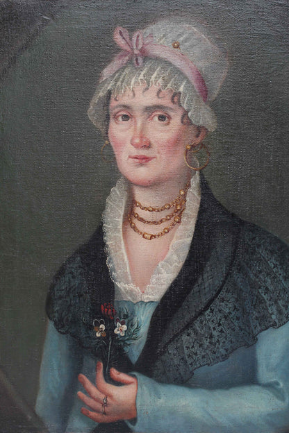 Early 19th century French school portrait of a lady