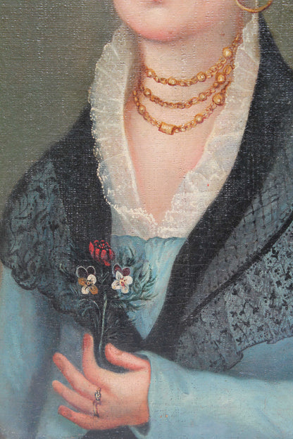 Early 19th century French school portrait of a lady