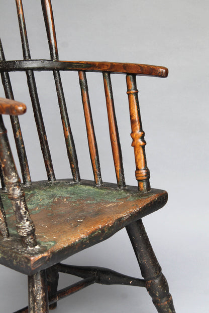 Early 19th century large West Country Windsor child's chair