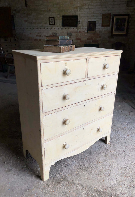 Regency chest of drawers in original paint