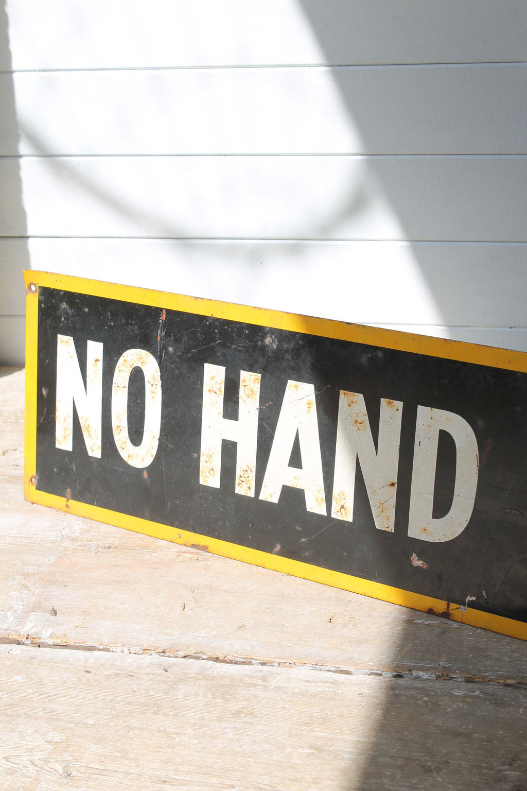 1950s  'No Hand Signals'  sign - SOLD