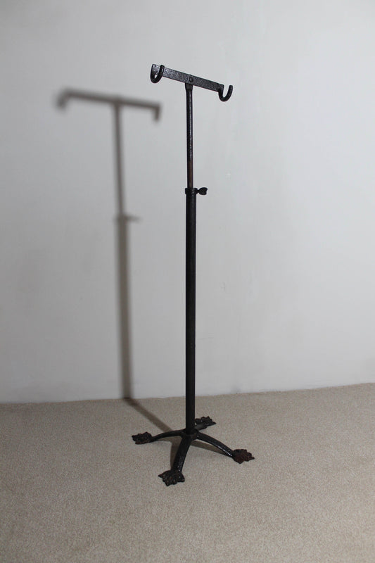 An English Victorian cast iron cycle stand c. 1875