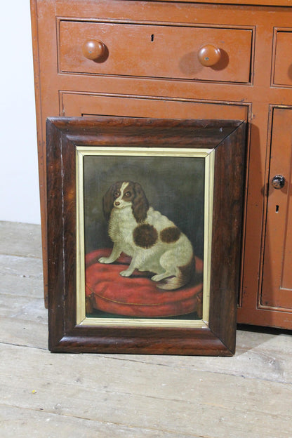 English naive school study of a Cavalier King Charles Spaniel